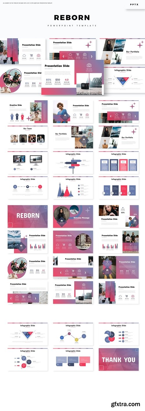 Reborn - Powerpoint, Keynote, Google Slides Templates