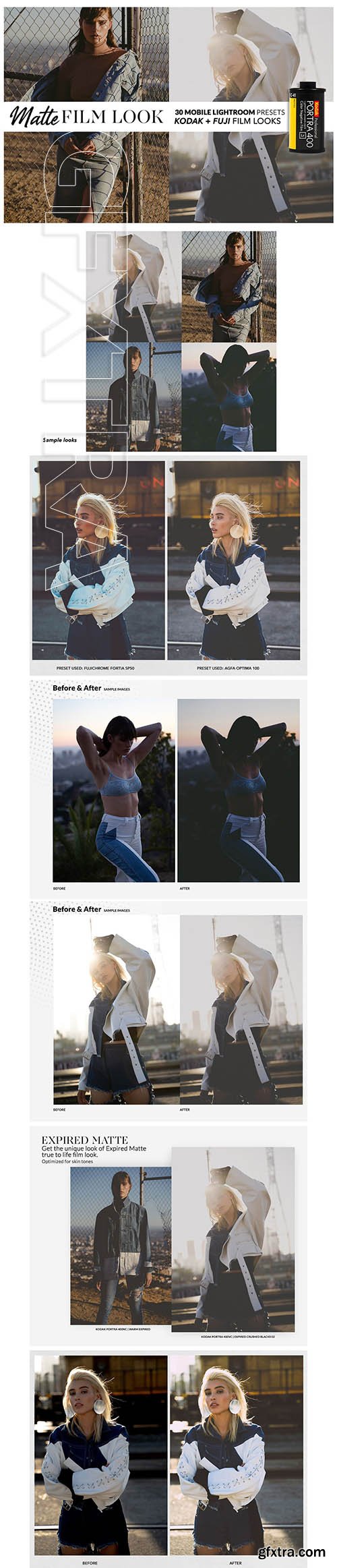 CreativeMarket - MATTE FILM Mobile Lightroom Presets 3702658