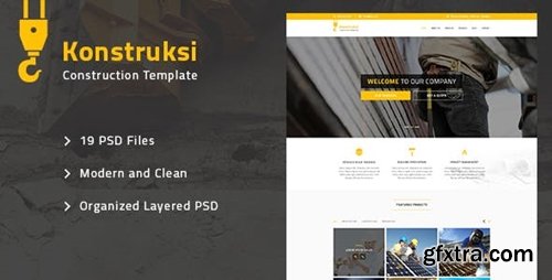 ThemeForest - Konstruksi - Construction and Building PSD Template - 17768449