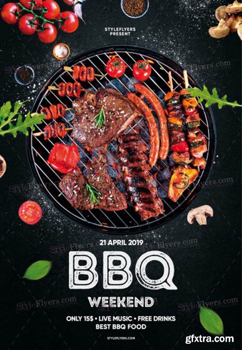 BBQ V9 2019 PSD Flyer Template