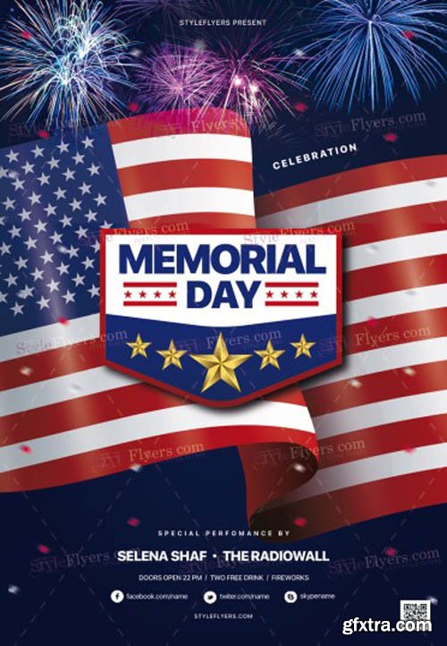 Memorial Day V15 2019 Flyer Template