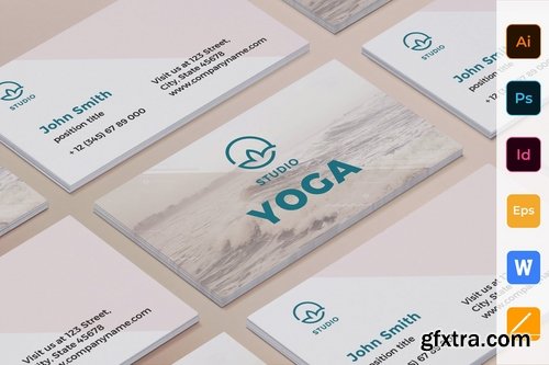 Yoga Instructor Poster Flyer Business Card Brochure Bifold Trifold