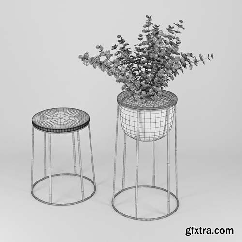 Cgtrader - WIRE POT 3D model