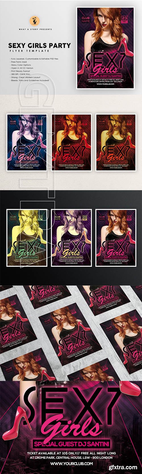 CreativeMarket - Sexy Girls Party 3745662