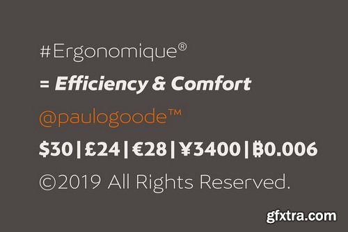 Ergonomique Font Family