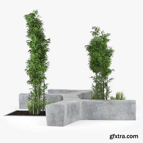 Cgtrader - Flower bamboo TWIG 3D model