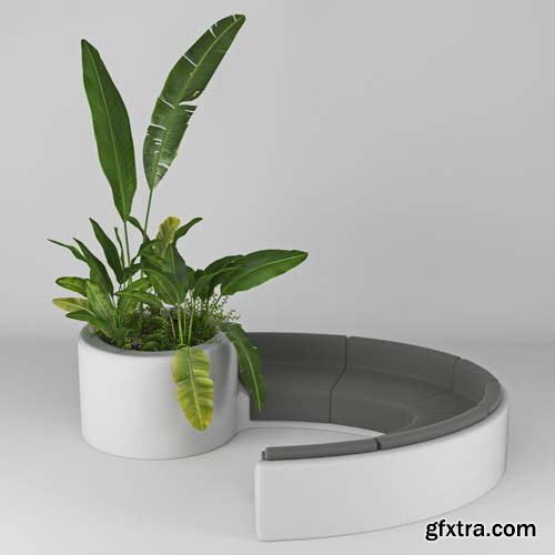 Cgtrader - Flowerbed 3D model