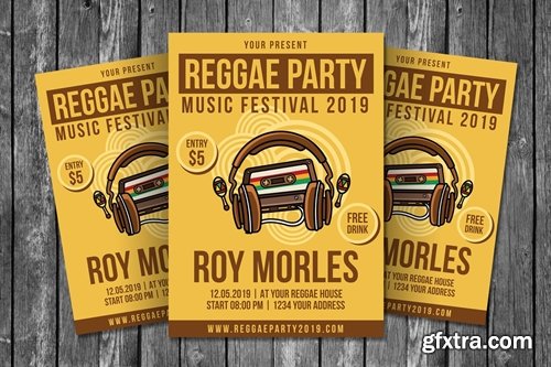 Reggae Party Flyer Template