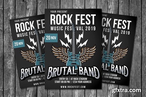 Rock Fest Flyer Template