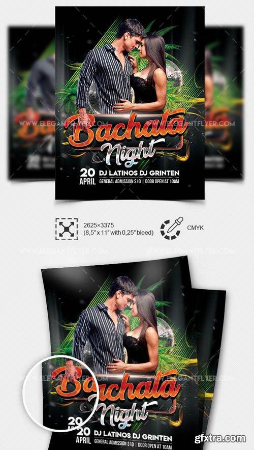 Bachata Night V1 2019 Flyer PSD Template