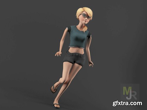 Cgtrader - Cartoon Characters Pack3 Low-poly 3D model