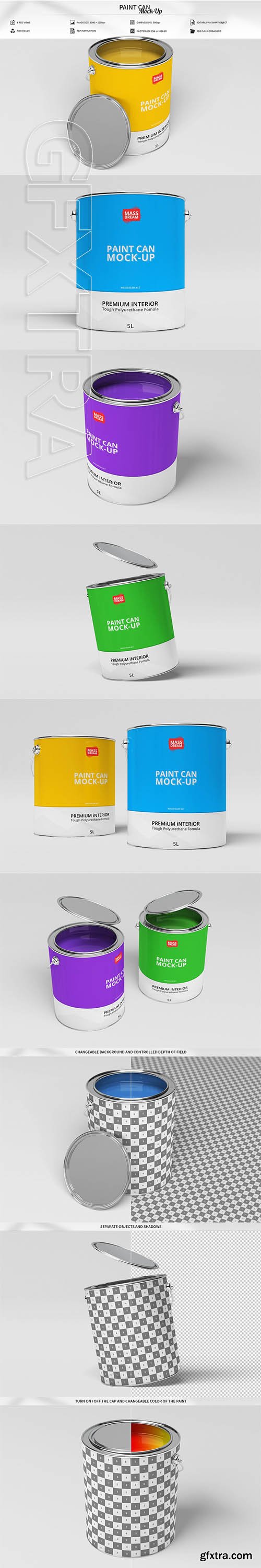 CreativeMarket - Paint Can Mock-Up 3732456