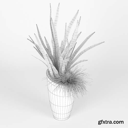 Cgtrader - Square Planters 3D model