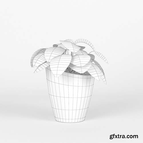 Cgtrader - Square Planters 3D model