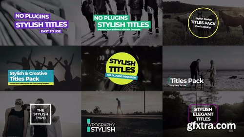 Stylish Titles Pack V1 216237