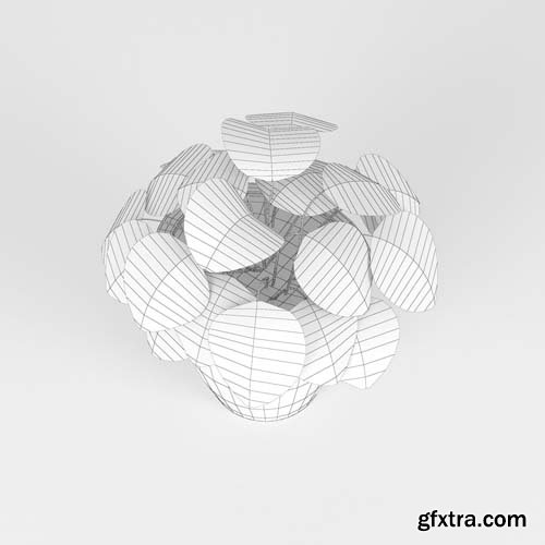 Cgtrader - Slant Light Grey Short Planter 3D model