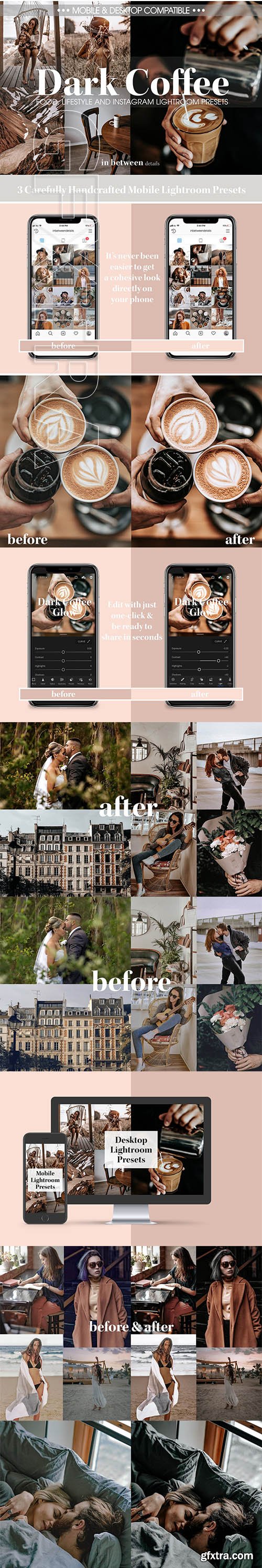 CreativeMarket - Dark Coffee Mobile Desktop Presets 3737331