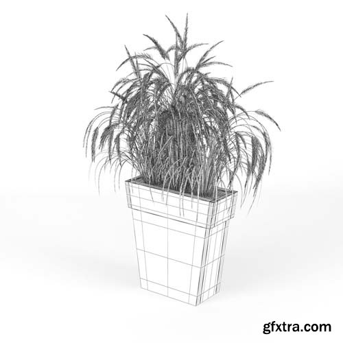 Cgtrader - IL VASO OUTDOOR PLANTER yellow 3D model