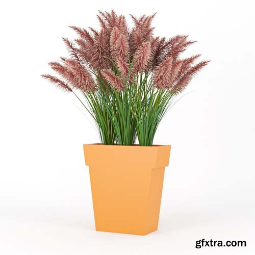 Cgtrader - IL VASO OUTDOOR PLANTER orange 3D model