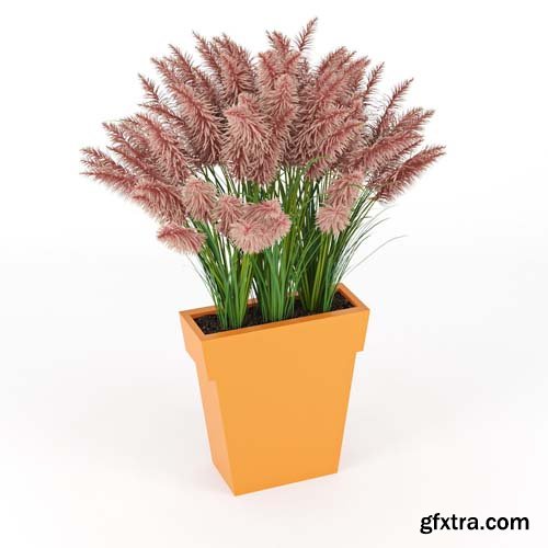 Cgtrader - IL VASO OUTDOOR PLANTER orange 3D model