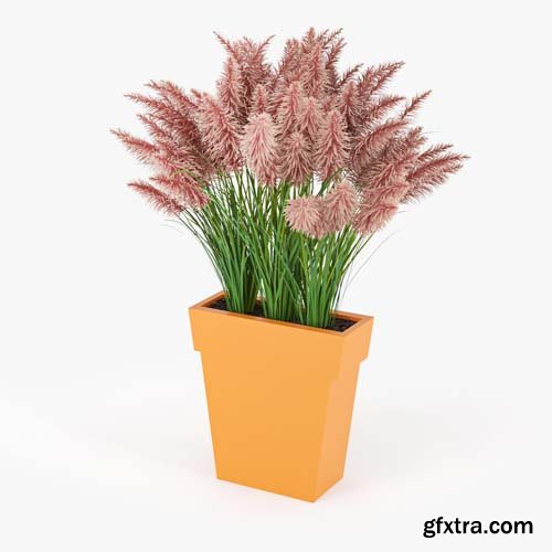 Cgtrader - IL VASO OUTDOOR PLANTER orange 3D model