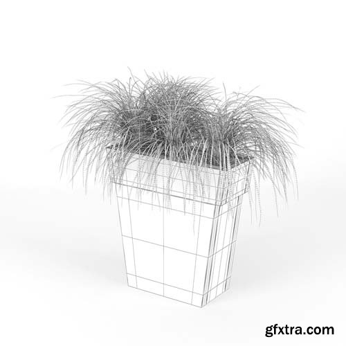 Cgtrader - IL VASO OUTDOOR PLANTER red 3D model