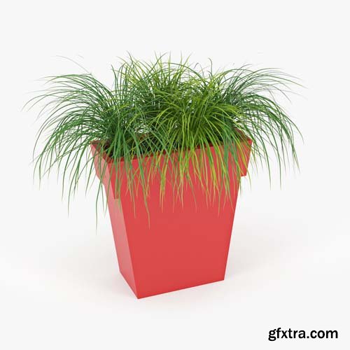 Cgtrader - IL VASO OUTDOOR PLANTER red 3D model