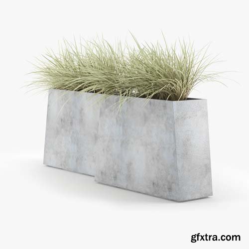 Cgtrader - Twista Contemporary Modern Outdoor Planter Pot 3D model