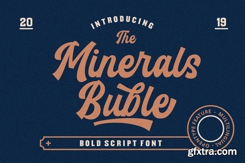 CM - Minerals Buble Bold Script Font 3755498