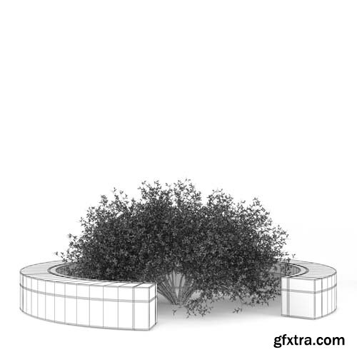 Cgtrader - COMU BY VORA ARQUITECTURA Tree Bench 3D model