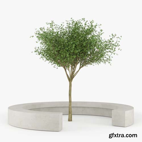 Cgtrader - COMU BY VORA ARQUITECTURA Tree Bench 3D model