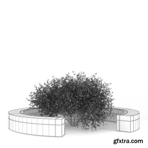 Cgtrader - COMU BY VORA ARQUITECTURA Tree Bench 3D model