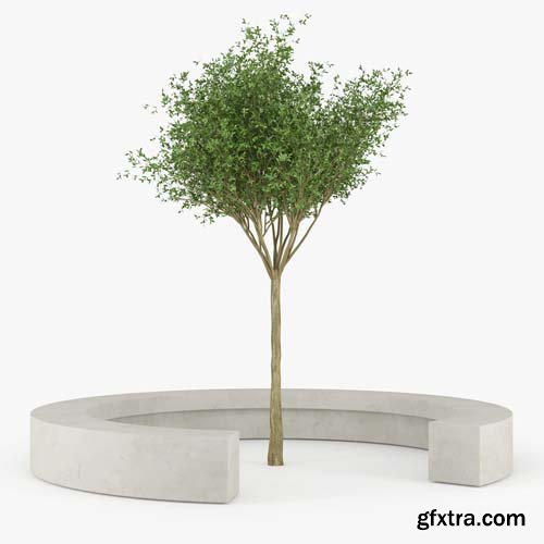 Cgtrader - COMU BY VORA ARQUITECTURA Tree Bench 3D model