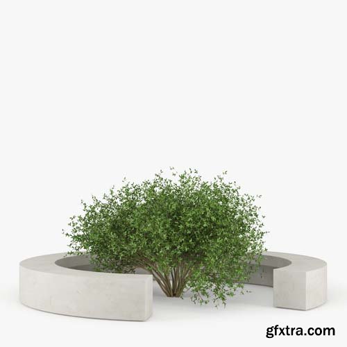 Cgtrader - COMU BY VORA ARQUITECTURA Tree Bench 3D model