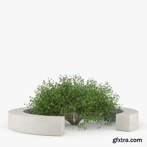 Cgtrader - COMU BY VORA ARQUITECTURA Tree Bench 3D model