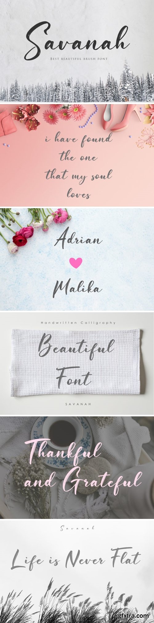 CM - Savanah, a Brush Script Font 3760552