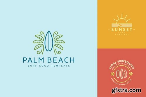 Minimal Summer Logo Templates