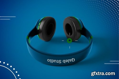 Abstract Headphones Mockup