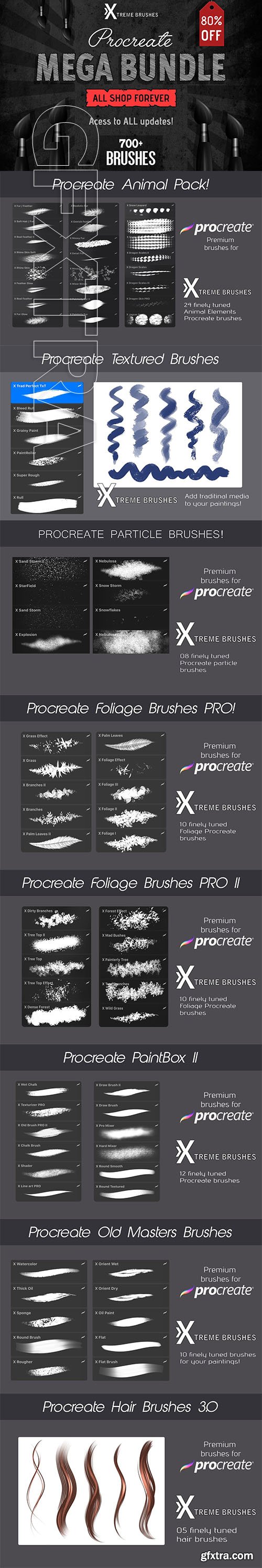 CreativeMarket - Procreate MEGA BUNDLE 3305112