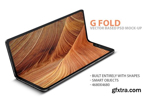 G Fold Smartphone PSD Mock-Ups 2