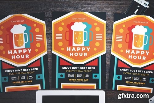 Beer Happy Hour Flyer