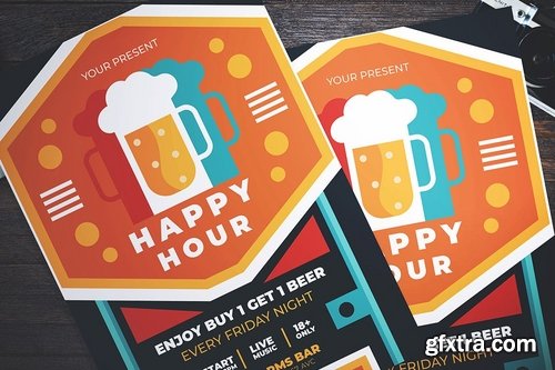 Beer Happy Hour Flyer