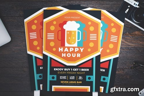 Beer Happy Hour Flyer