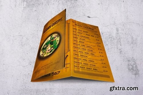 Asian Cuisine Food Menu Bundle