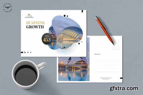 Business Post Card Template