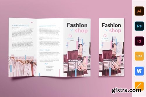 Fashion Shop Poster Flyer Business Card Brochure Bifold Trifold