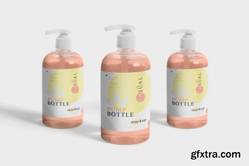 Dispenser Pump Bottle Mockup