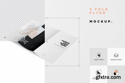 Tri-Fold Flyer Mockups