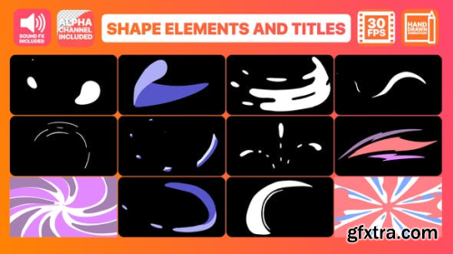 Videohive Shape Elements And Titles | After Effects Template 23686221