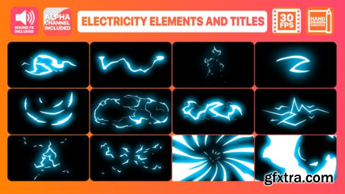 Videohive Electricity Elements And Titles | After Effects 23748523